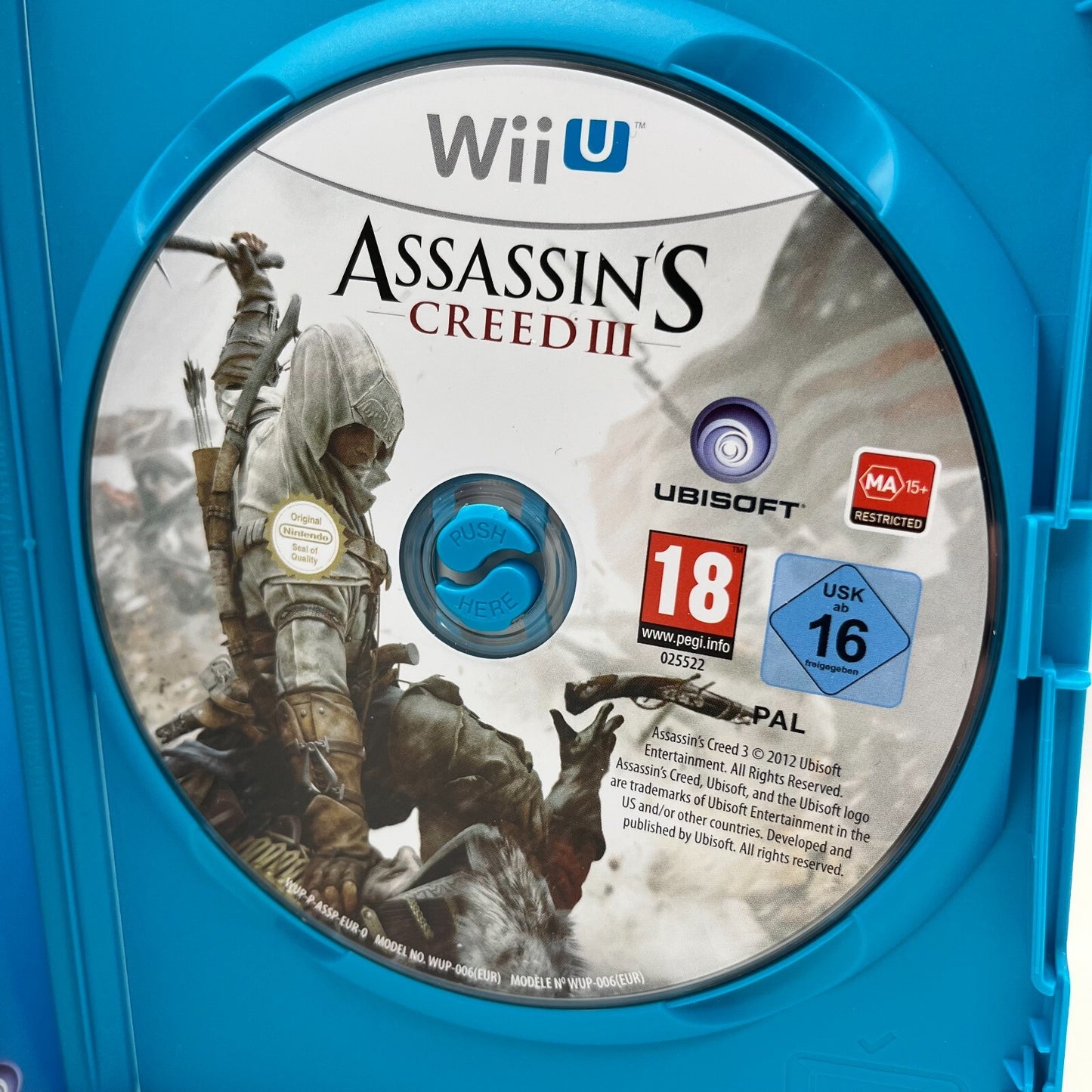 Assassin's Creed III 3 Nintendo Wii U Italiano Completo con Manuale PAL Ubisoft