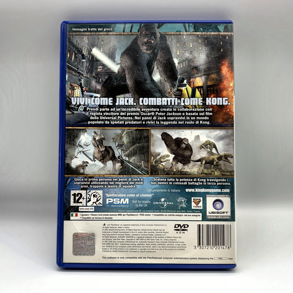 Peter Jackson's King Kong PS2 PlayStation 2 PAL ITA Ubisoft Completo
