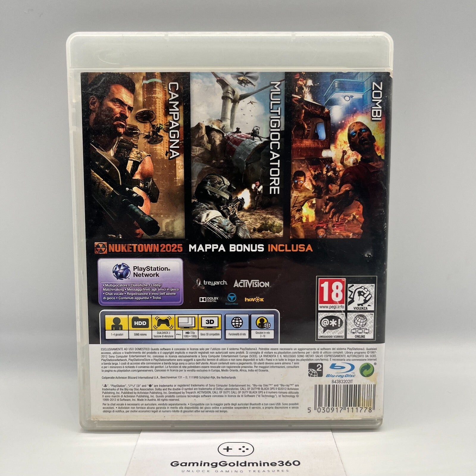 Call of Duty BLACK OPS II (2) PS3 Italiano PAL Activision Sony PlayStation 3 TOP