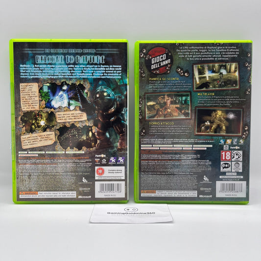 BioShock 1 + 2 Xbox 360 PAL Completi con Manuali 2K Microsoft COME NUOVI