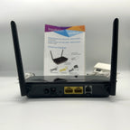 Netgear D1500 Modem Router ADSL2+ WiFi N300 Completo Manuale e Cavi Testato