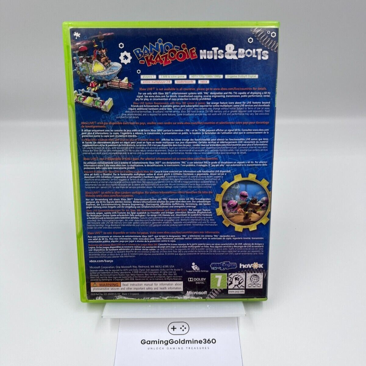 Banjo Kazooie Nuts & Bolts BUNDLE COPY Microsoft XBOX 360 PAL Italiano Completo