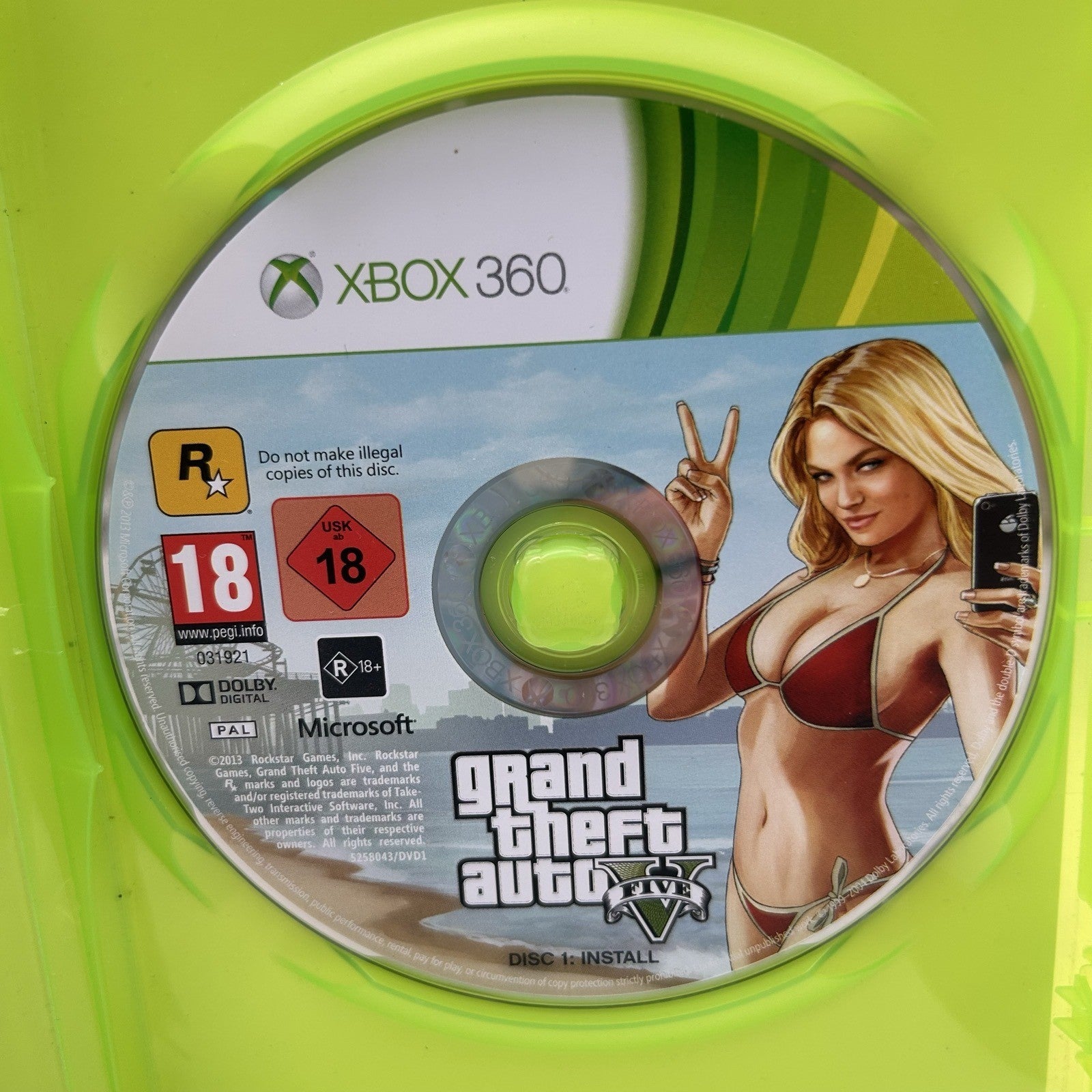 GTA 5 Grand Theft Auto V Xbox 360 PAL ITA Completo 2 Dischi Mappa Los Santos