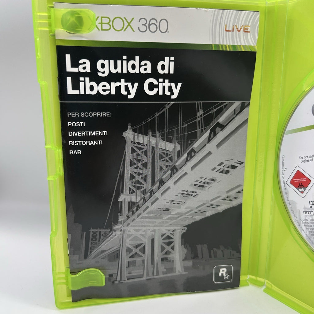 GTA 4 Grand Theft Auto IV Xbox 360 PAL ITA Completo Guida Liberty City Rockstar
