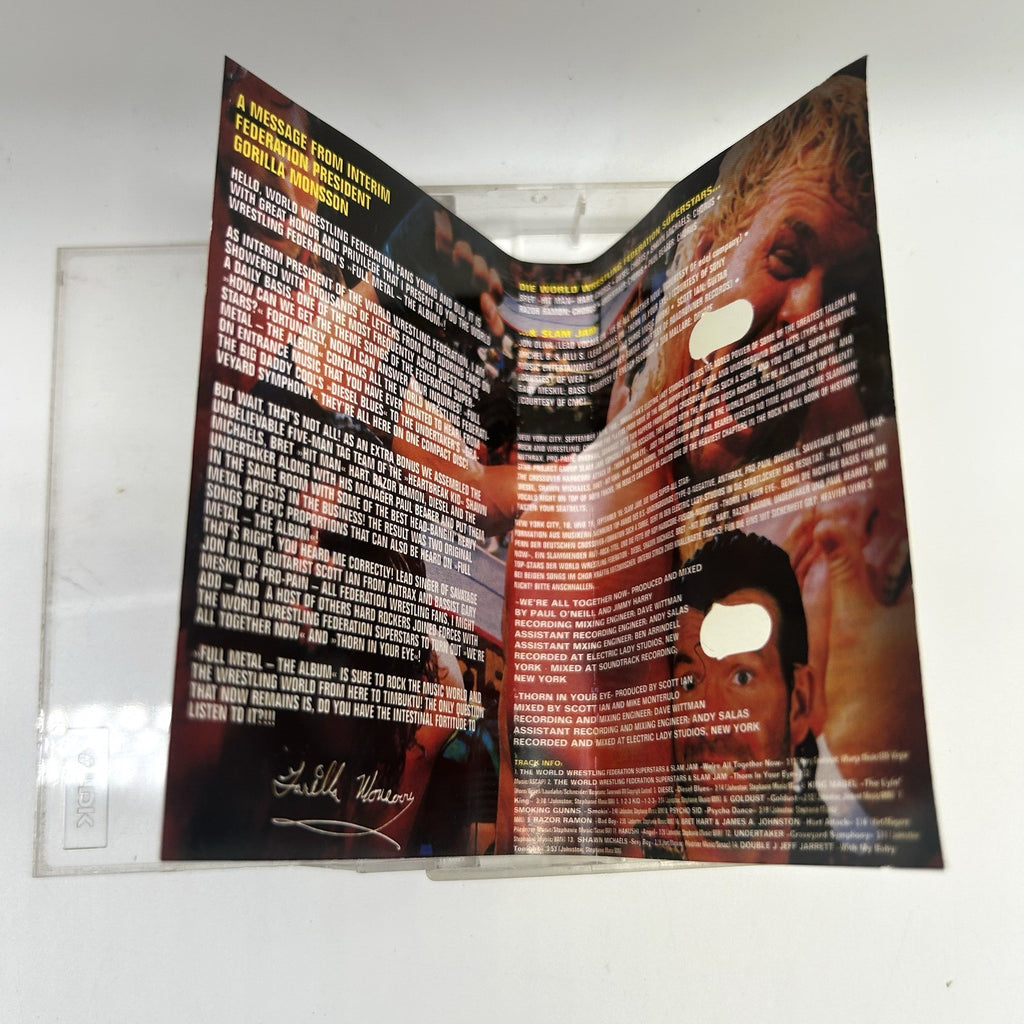 WWF Full Metal The Album Musicassetta MC Wrestling Superstars Arena Themes 95