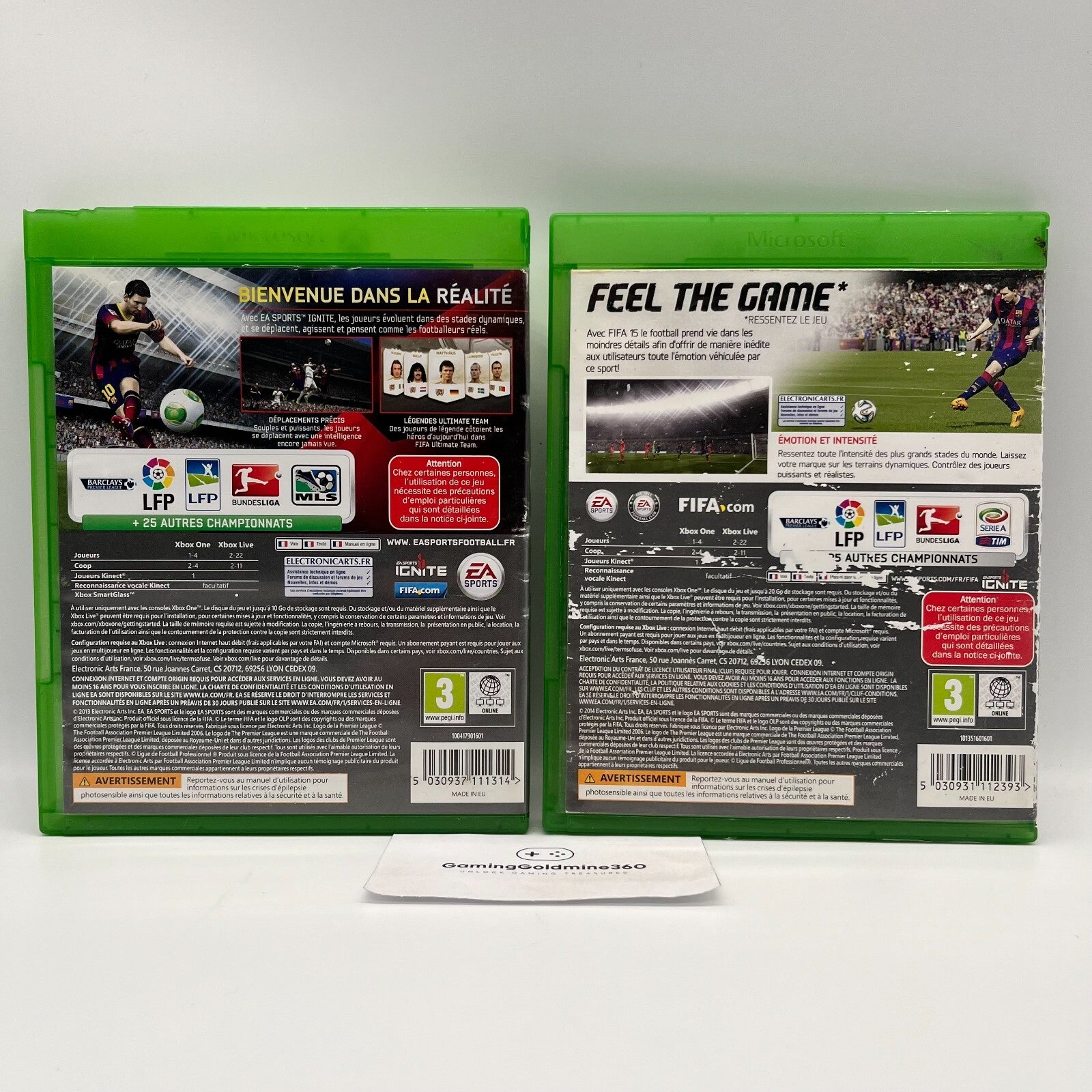 FIFA 14 + 15 Xbox One Completi Manuale EA Sports Microsoft Multilingua Calcio