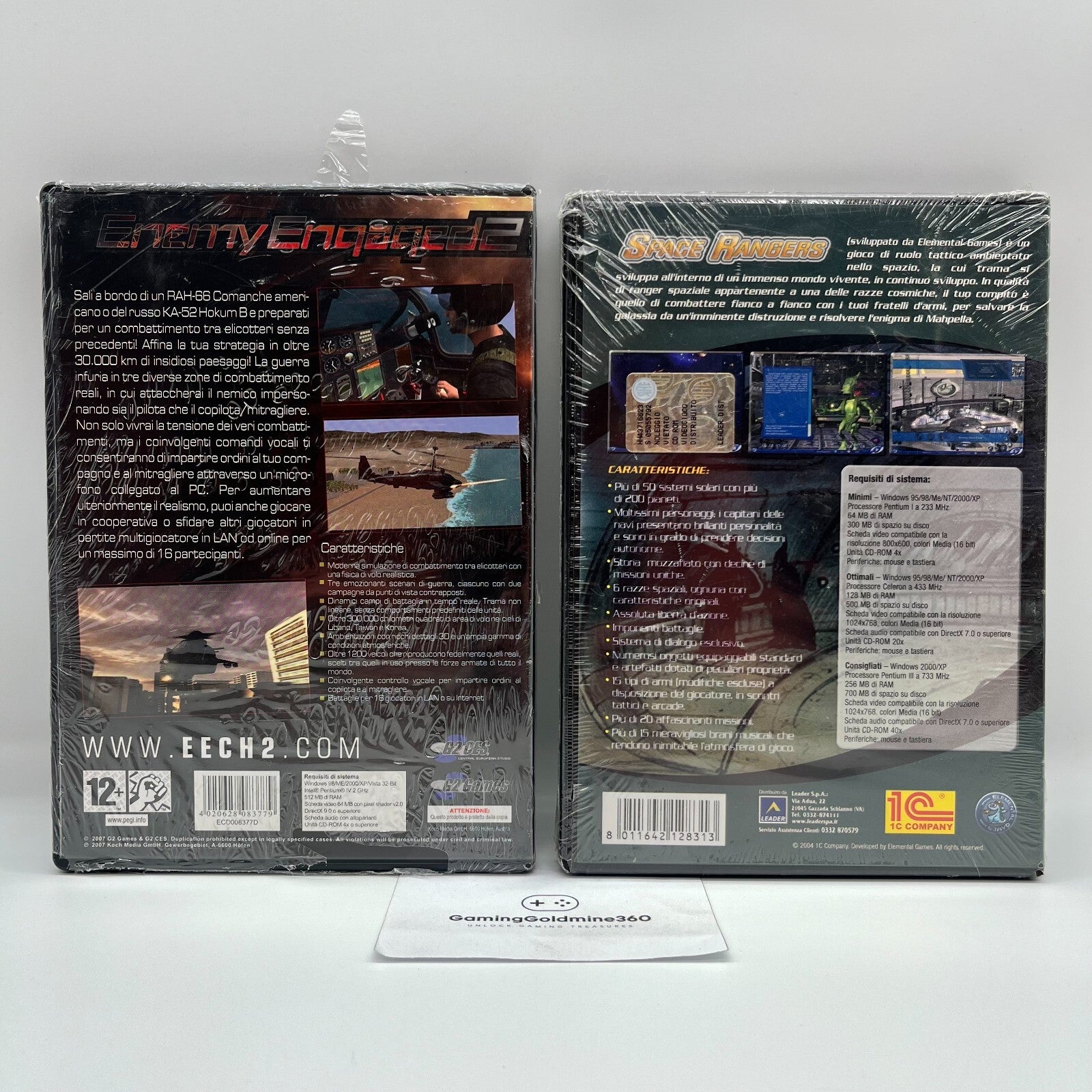 Enemy Engaged 2 + Space Rangers PC CD-Rom Italiano Giochi Computer NUOVI SIGILLA