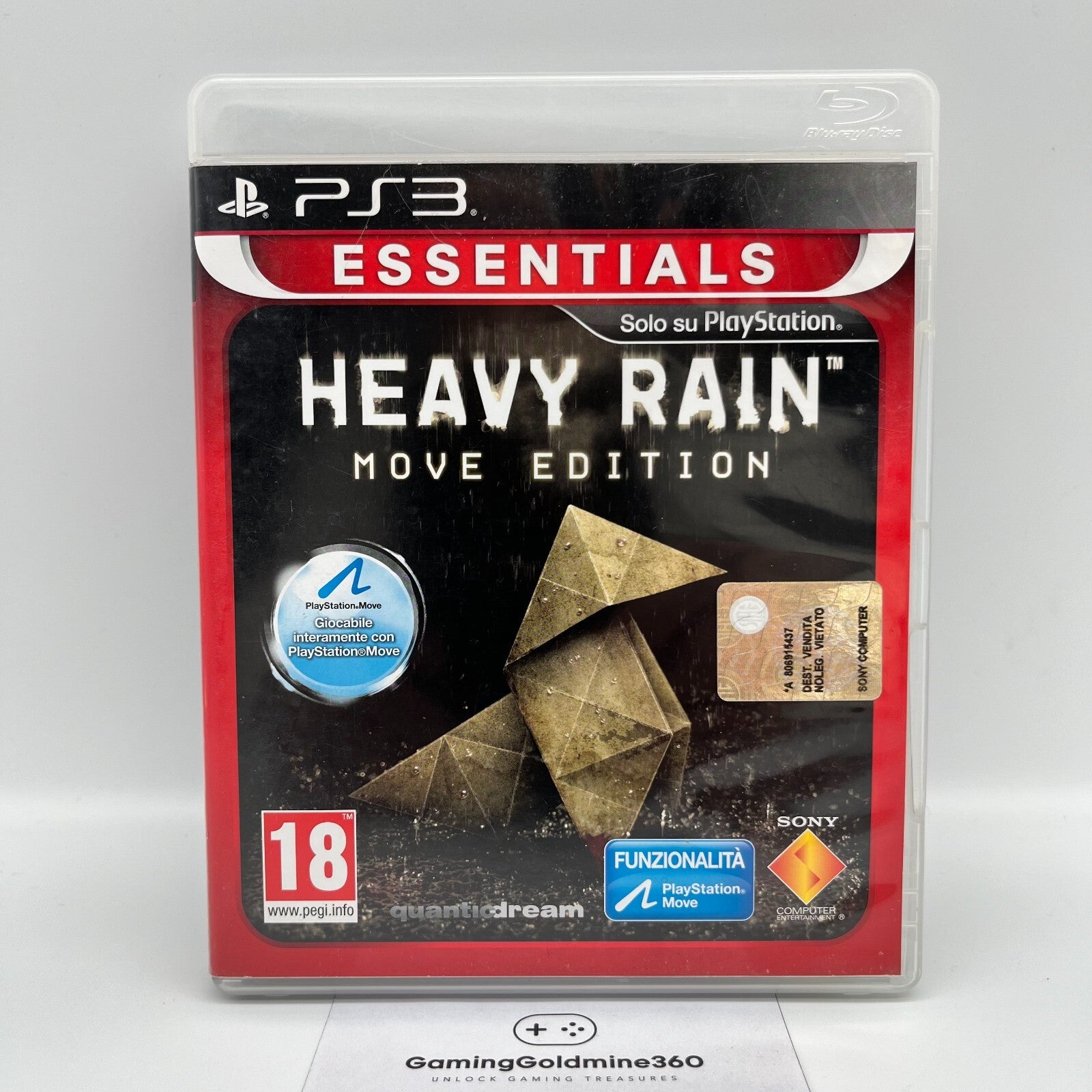 Heavy Rain PS3 Italiano Completo con Manuale PAL Sony PlayStation 3 PS Move Ed.
