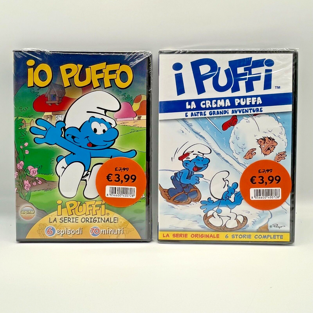 IO PUFFO, I PUFFI La Serie Completa + La Crema Puffa e Altre Avventure DVD NUOVI