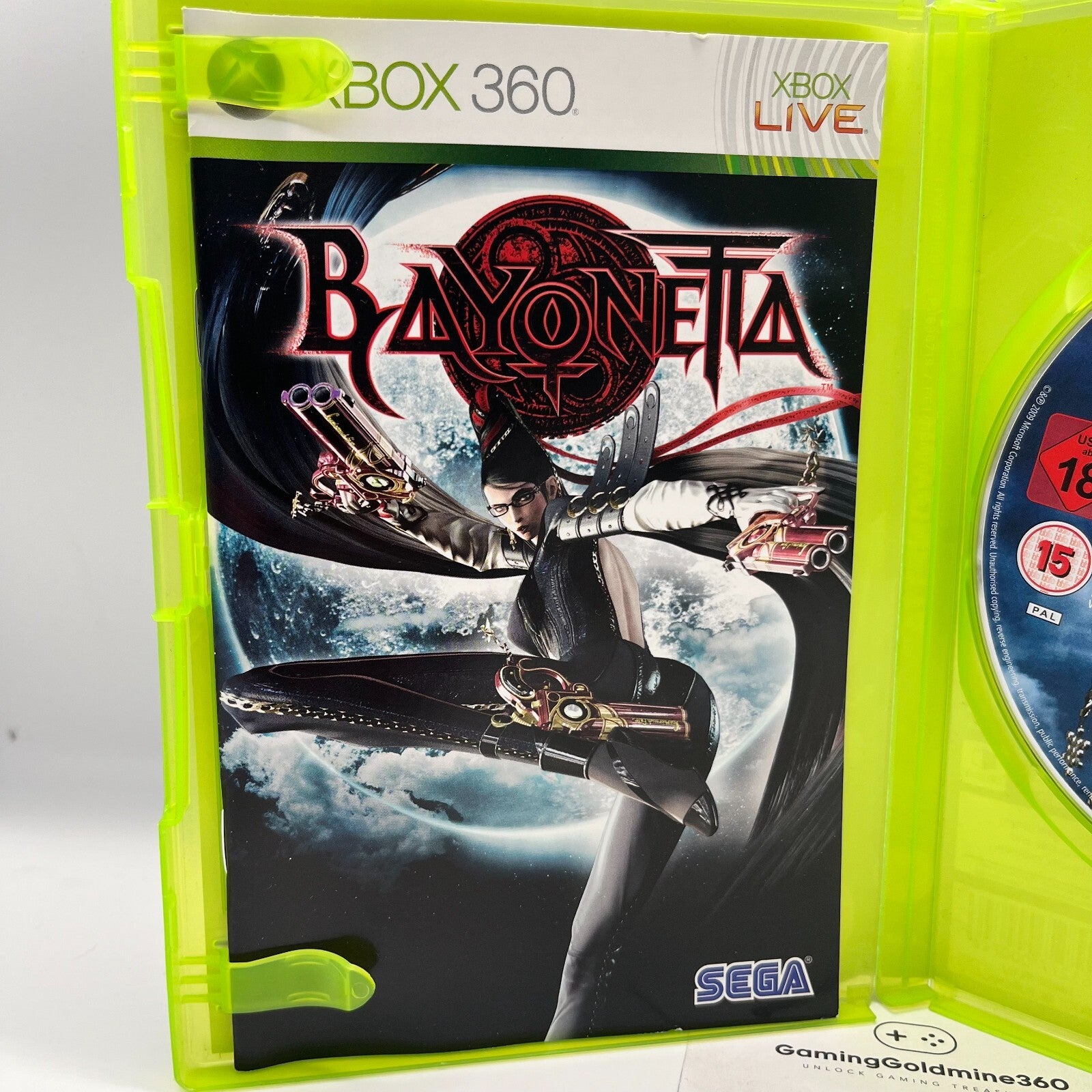 BAYONETTA Xbox 360 Completo con Manuale PAL Gioco Sega Microsoft OTTIMO