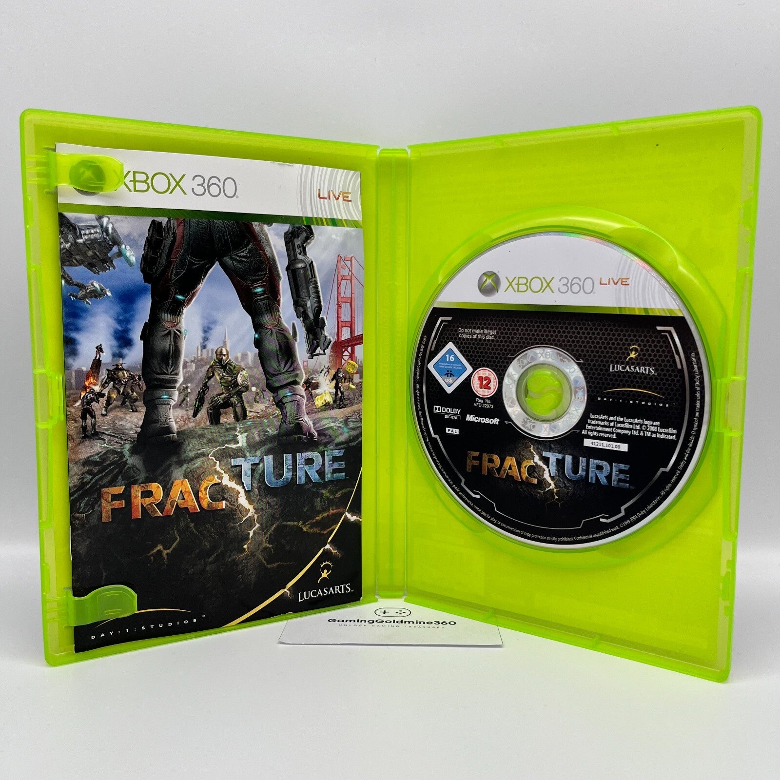 Fracture Xbox 360 Italiano Completo con Manuale Lucasarts Microsoft RARO! OTTIMO