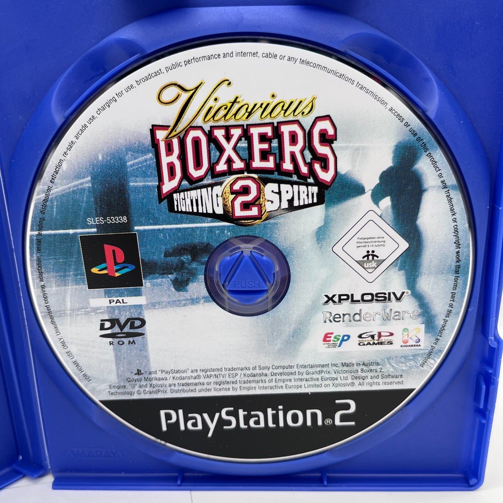 Victorious Boxers 2 Fighting Spirit PS2 Italiano PAL Xplosiv Sony PlayStation 2