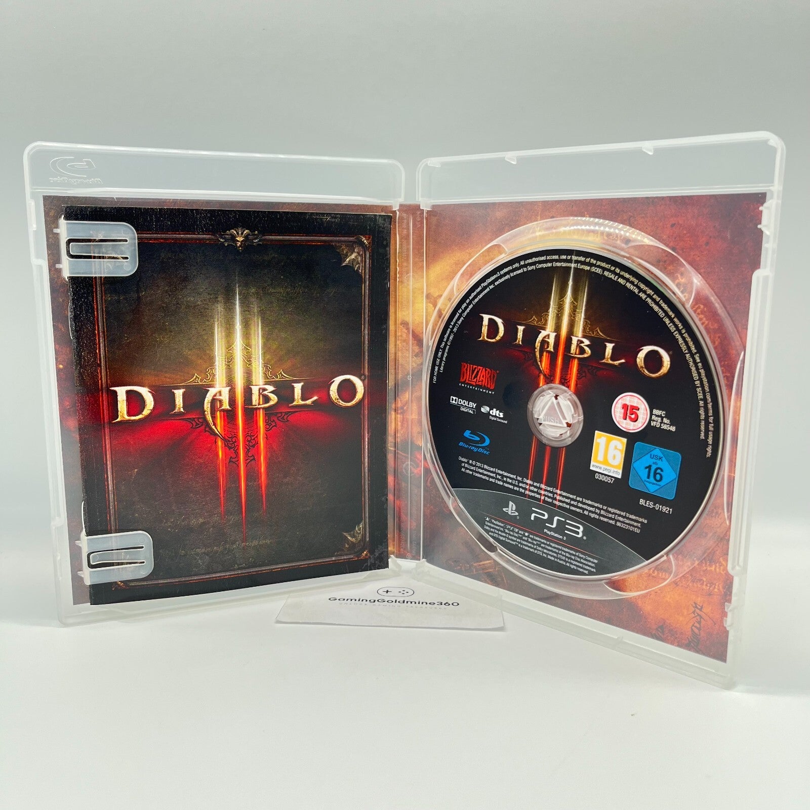 DIABLO III (3) PS3 Italiano Completo con Manuale PAL Blizzard Sony PlayStation 3