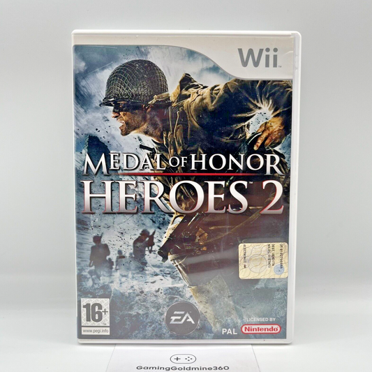 Medal of Honor: Heroes 2 Nintendo Wii Italiano Completo EA Guerra Sparatutto TOP