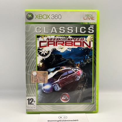 Need for Speed CARBON Xbox 360 Italiano Completo con Manuale PAL EA Microsoft