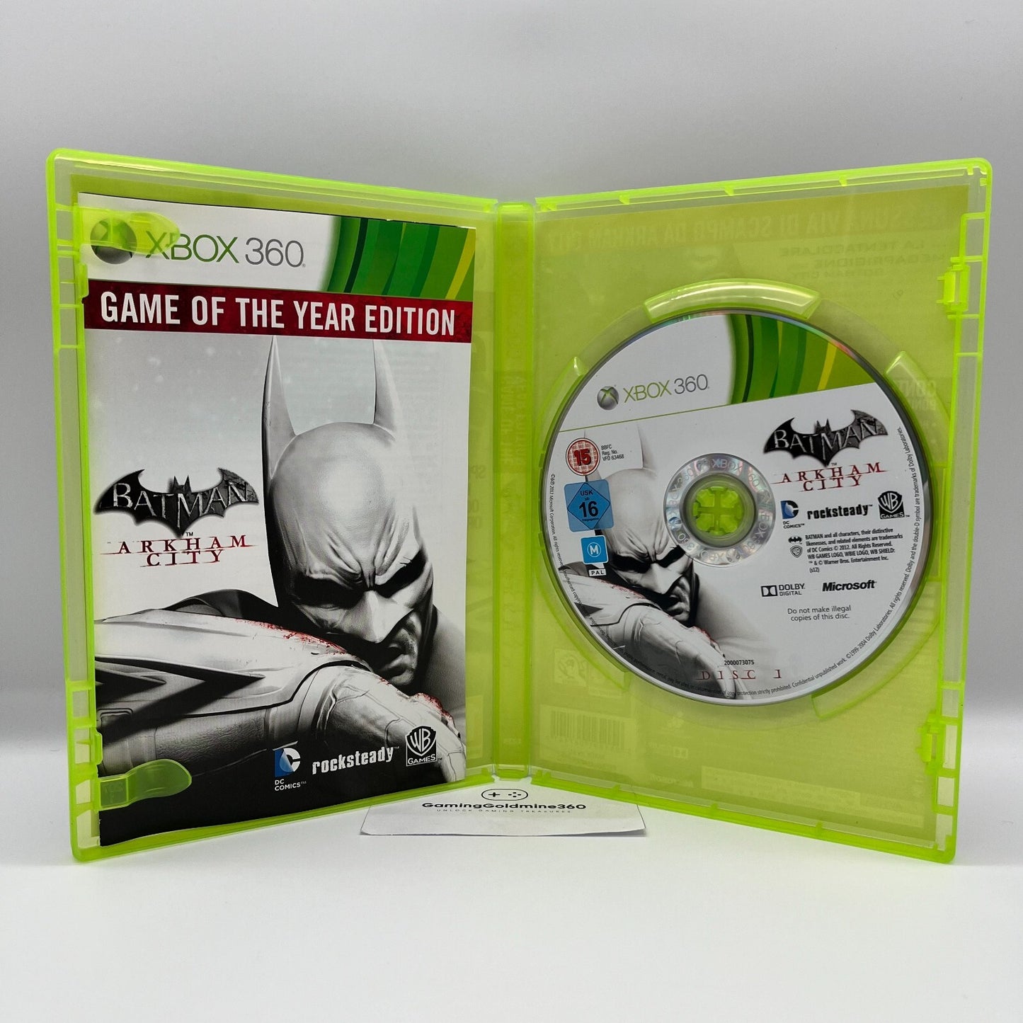 BATMAN Arkham Asylum + Arkham City Xbox 360 PAL Rocksteady WB Eidos Microsoft
