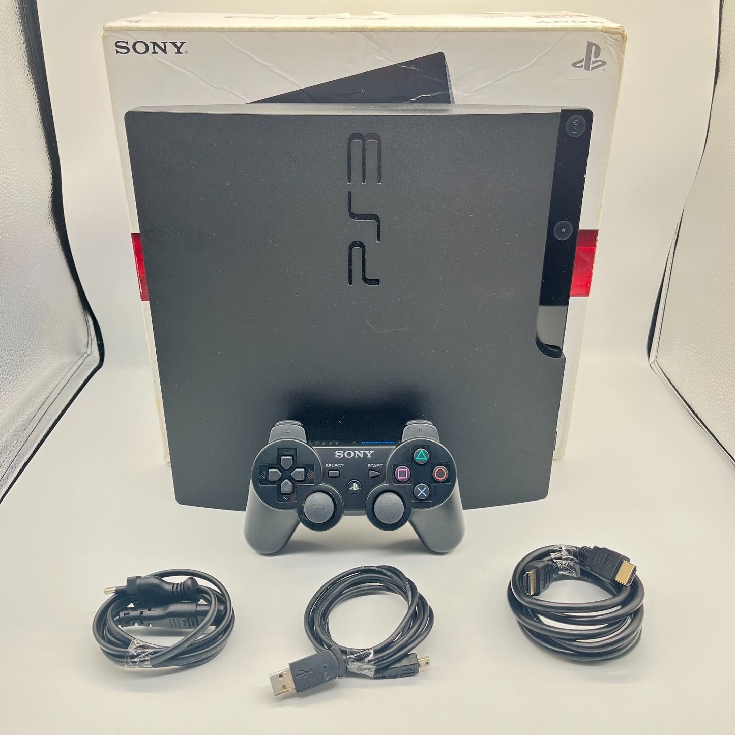 PS3 Slim Console 160GB BOXATA Sony Playstation 3 CECH3004A COMPLETA + Controller