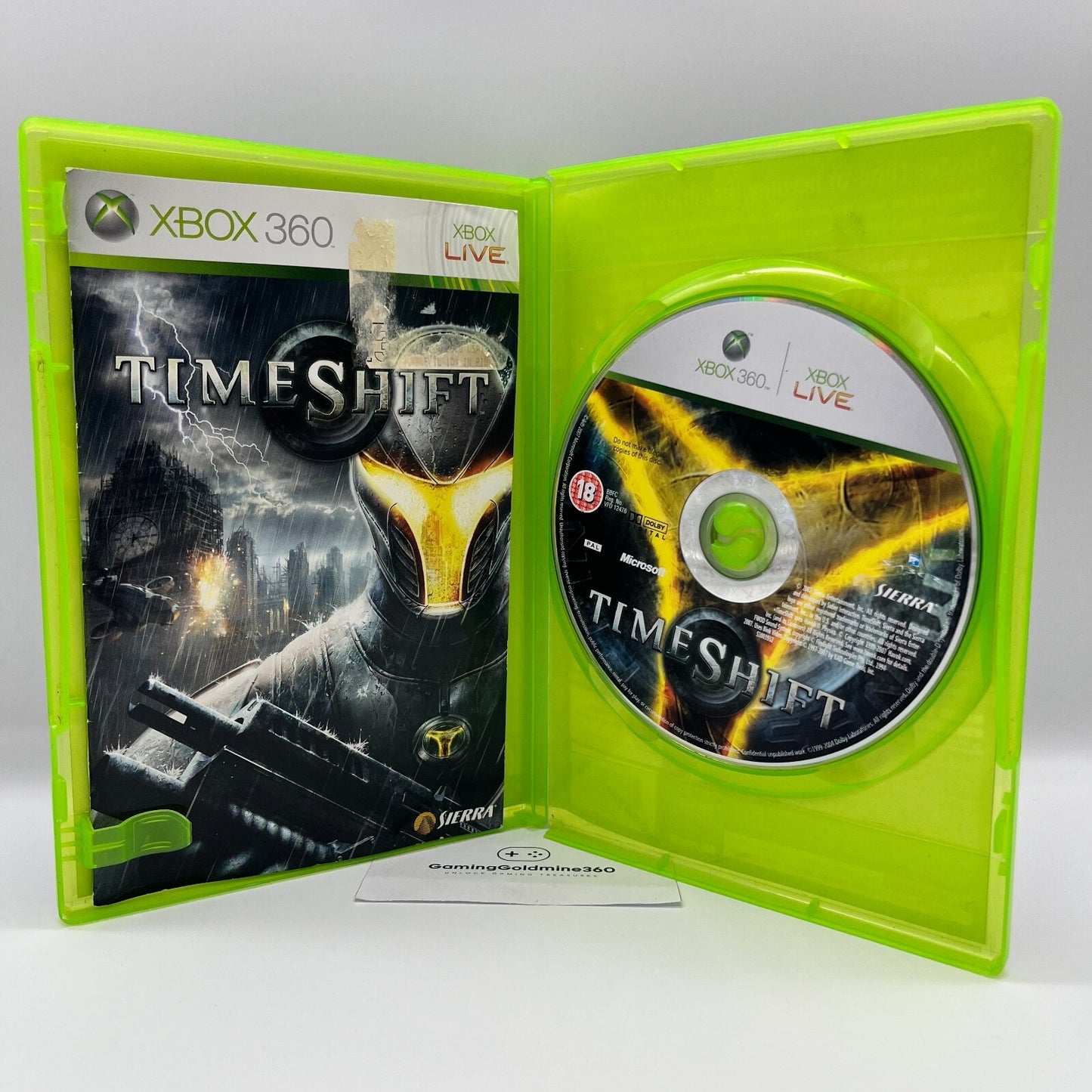 TimeShift Xbox 360 Completo con Manuale PAL Multilingua Sierra Microsoft OTTIMO