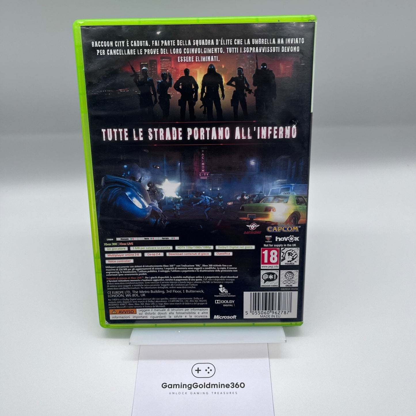 Resident Evil Operation Raccoon City Xbox 360 PAL Italiano COMPLETO con Manuale