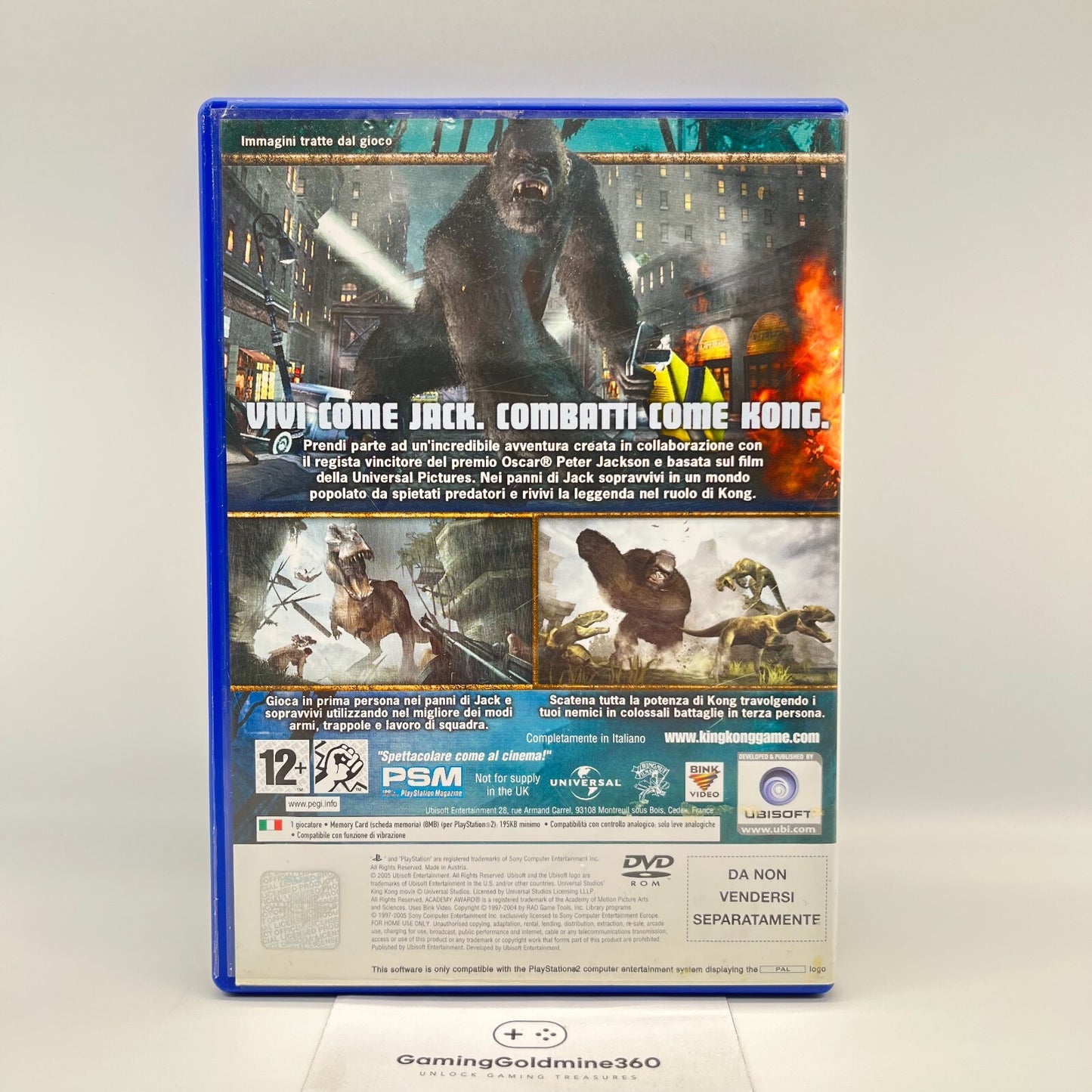 Peter Jackson's KING KONG 🦍 Italiano Completo PAL Ubisoft Sony PlayStation 2