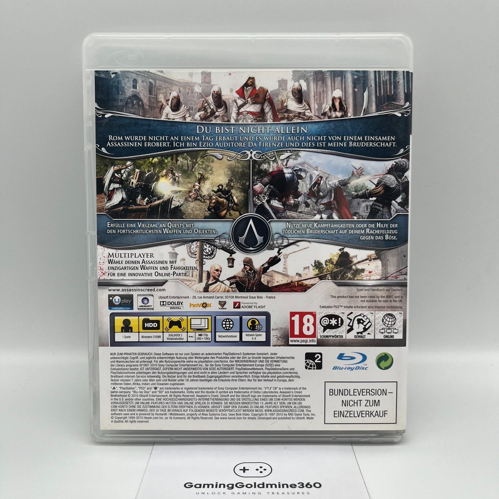 Assassin's Creed PS3 Bundle (5 GIOCHI) Completi PAL Ubisoft Sony PlayStation 3