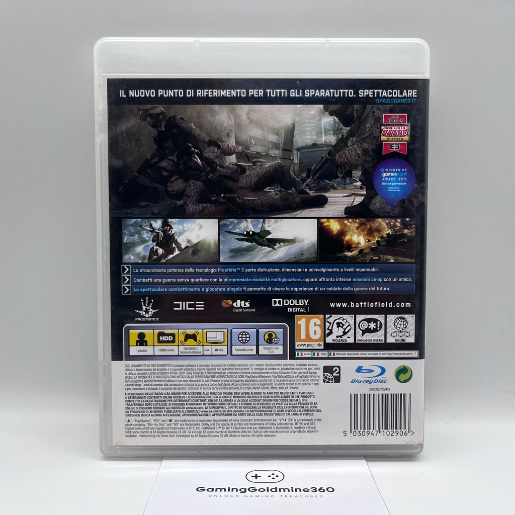 BATTLEFIELD Collection PS3 Italiano Completi PAL EA Sony PlayStation 3 OTTIMI