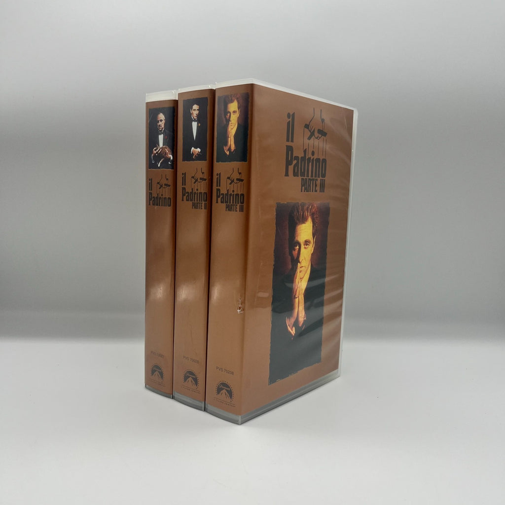 Il Padrino Trilogia VHS Box Set 🎬 25° Anniversario Ita Paramount Coppola Raro