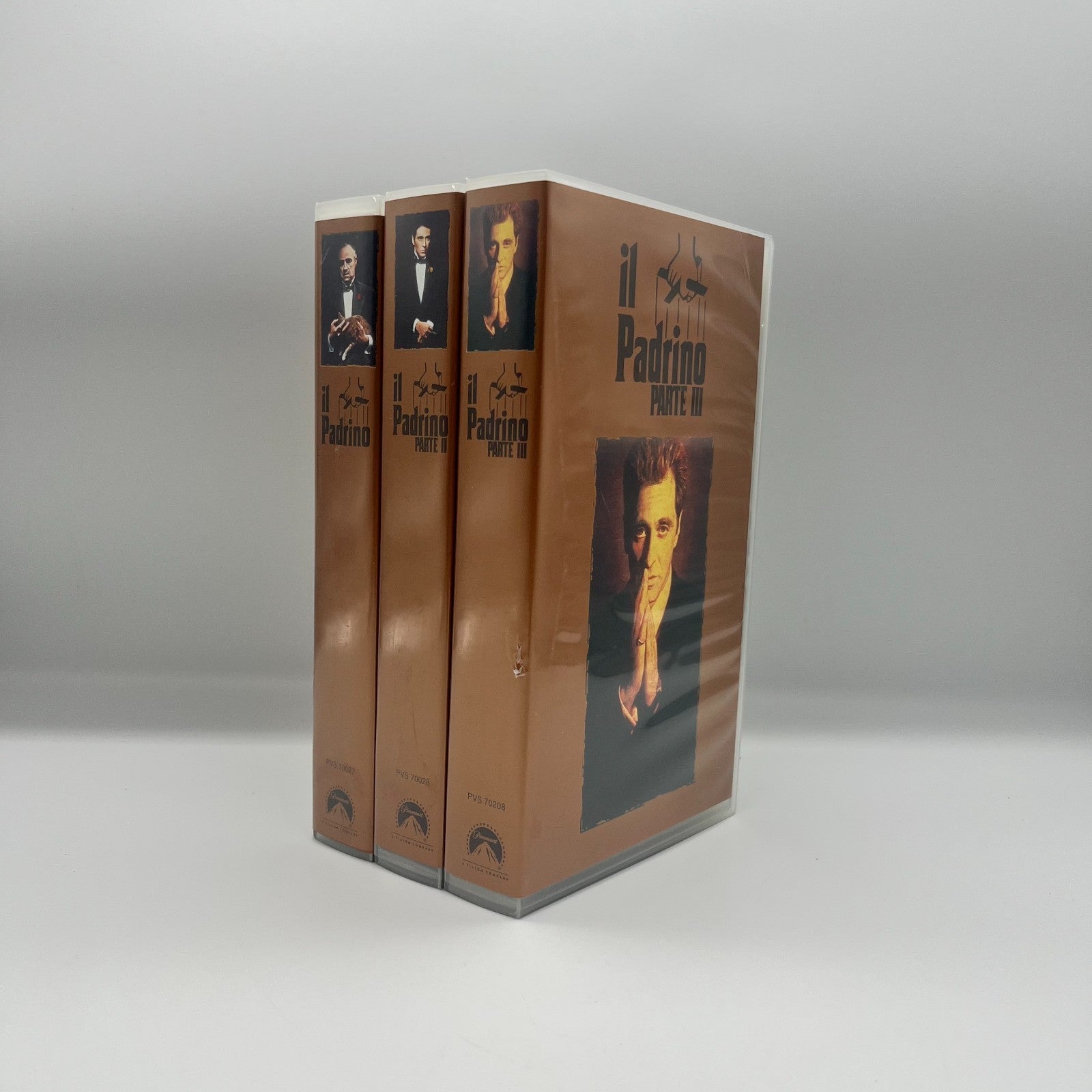 Il Padrino Trilogia VHS Box Set 🎬 25° Anniversario Ita Paramount Coppola Raro