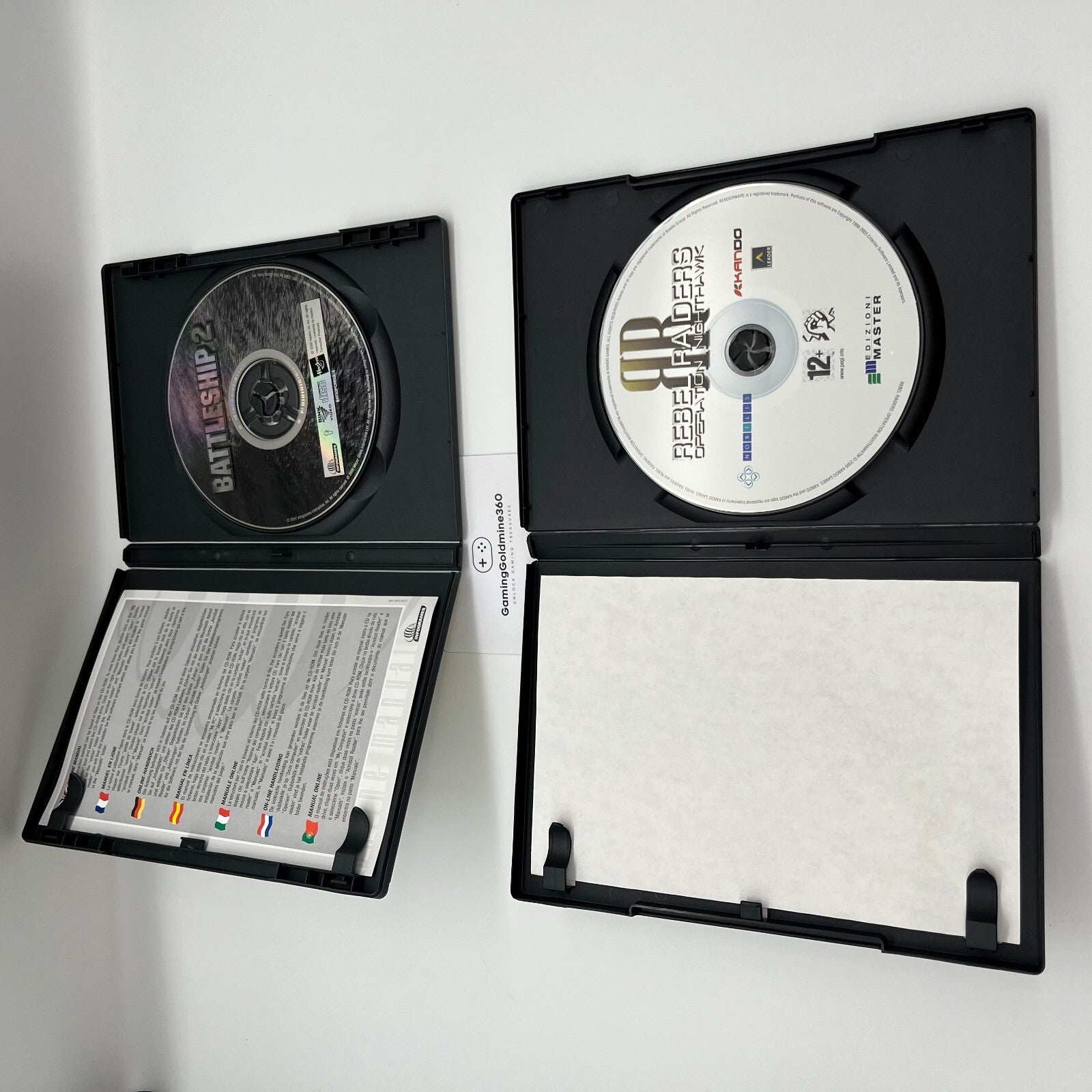 BattleShip 2 + Rebel Raiders Operation NightHawk PC CD-Rom InfoGrames COMPLETI