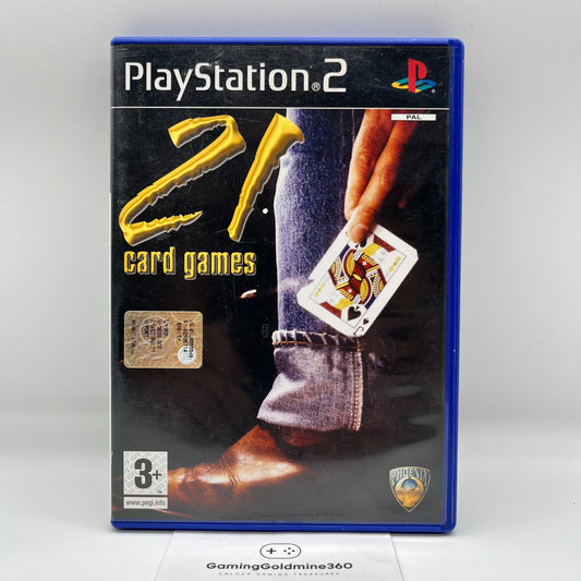 21 Card Games PS2 Italiano Completo con Manuale Sony PLayStation 2 OTTIME CONDIZ