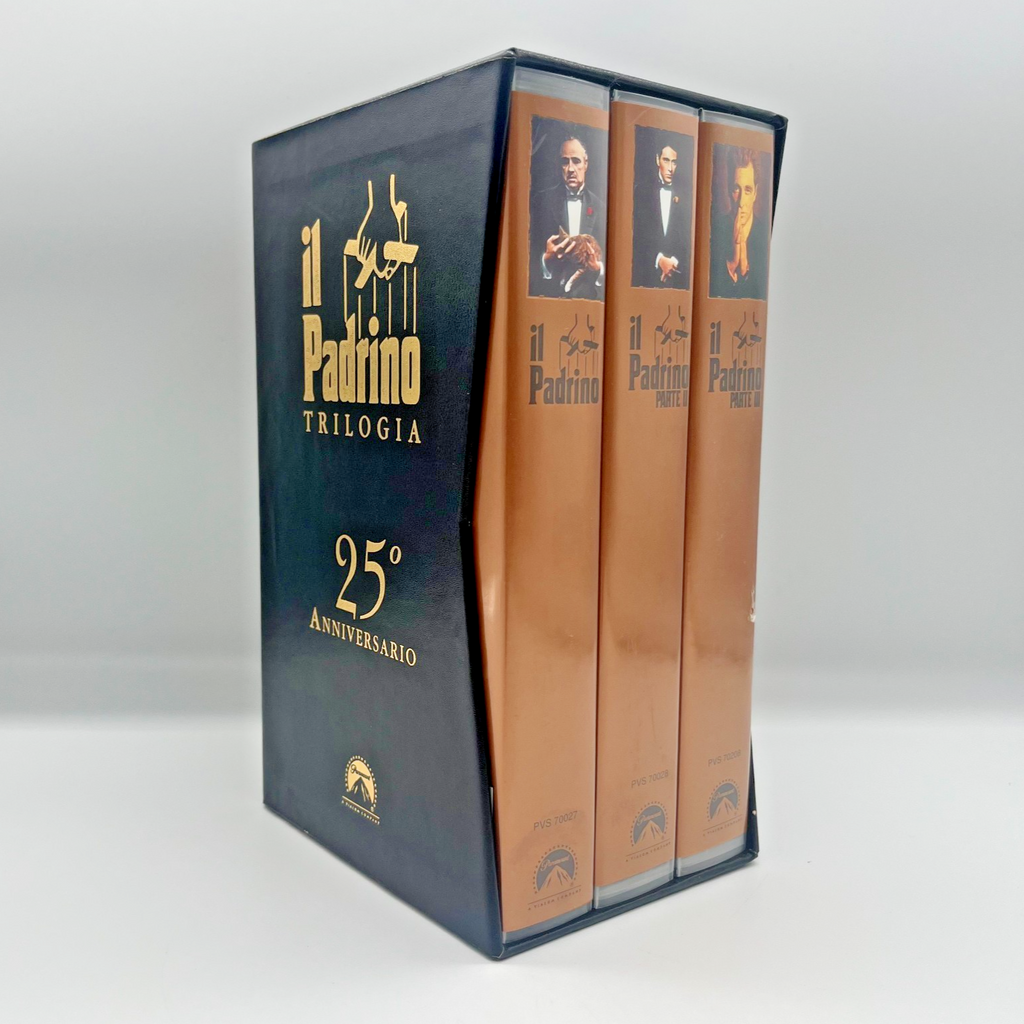 Il Padrino Trilogia VHS Box Set 🎬 25° Anniversario Ita Paramount Coppola Raro