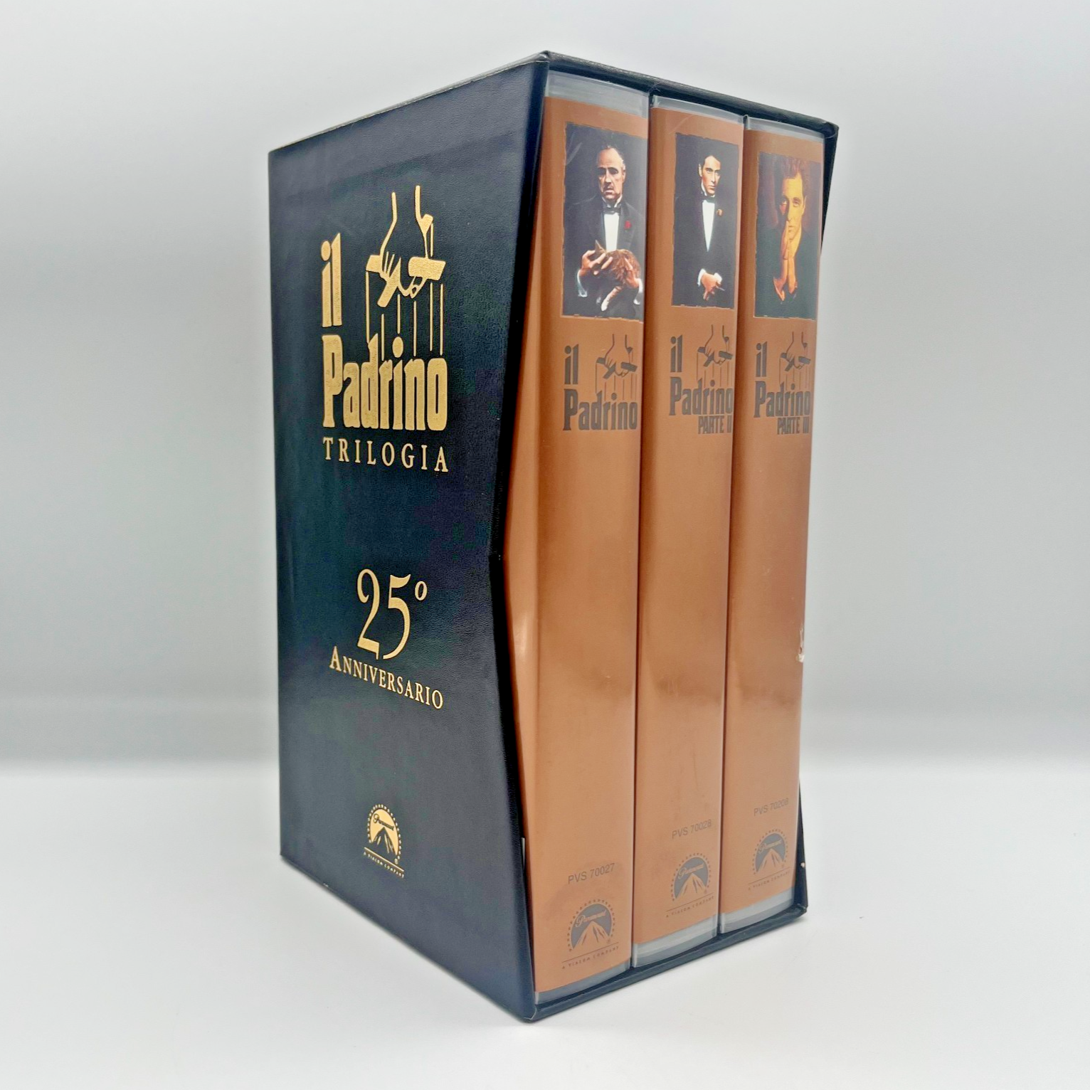 Il Padrino Trilogia VHS Box Set 🎬 25° Anniversario Ita Paramount Coppola Raro