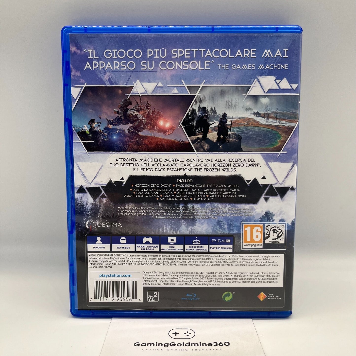 HORIZON Zero Dawn COMPLETE EDITION PS4 Italiano Guerrilla Sony Playstation 4