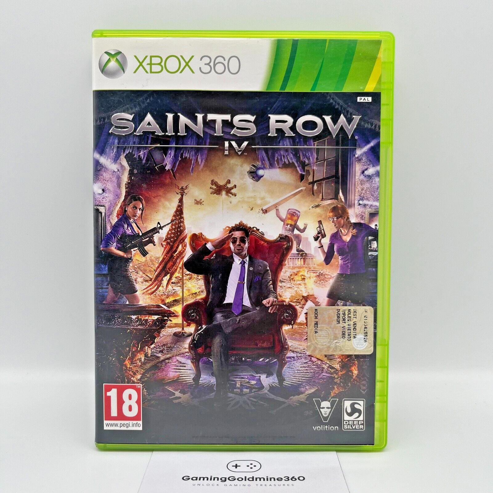 Saints Row IV Xbox 360 Italiano Completo con Manuale PAL DeepSilver Microsoft