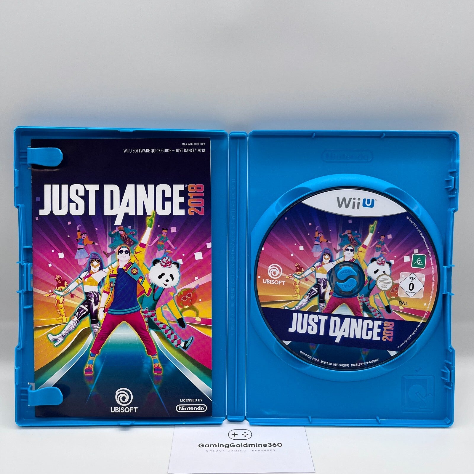 JUST DANCE 2018 Nintendo Wii U Italiano PAL Completo con Manuale COME NUOVO