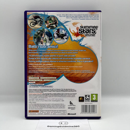Summer Stars 2012 Xbox 360 Italiano Completo PAL DeepSilver Microsoft OTTIMO
