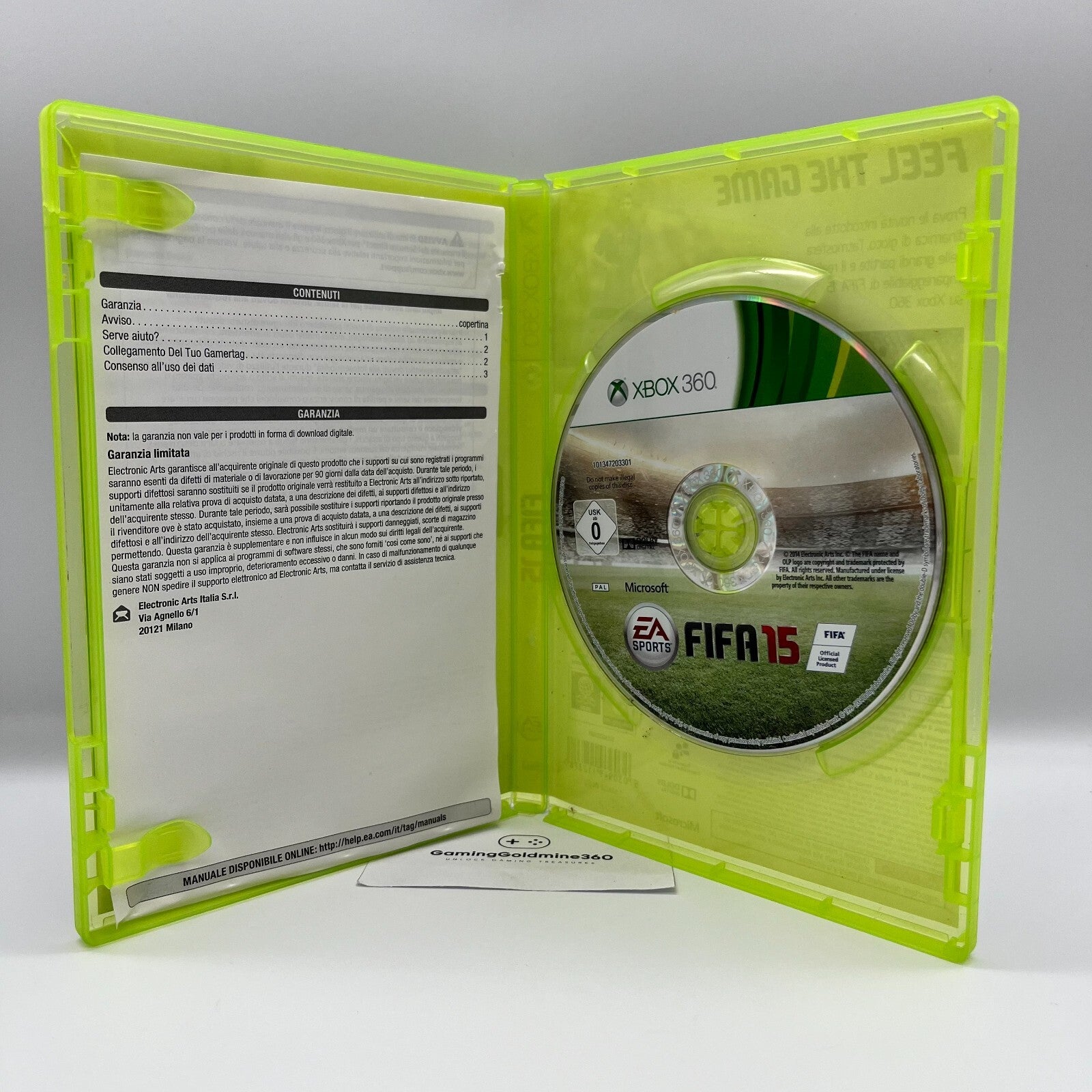 FIFA 14 + 15 Xbox 360 Italiano Completi con Manuali PAL EA Sports Microsoft