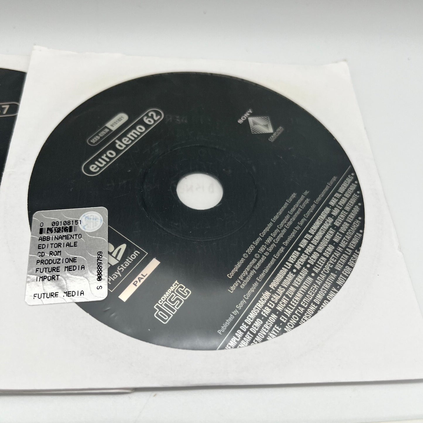 PlayStation Euro Demo 49, 56, 57, 61, 64, 66, 71, 72, 77 Anni 2000 PS CD Giochi