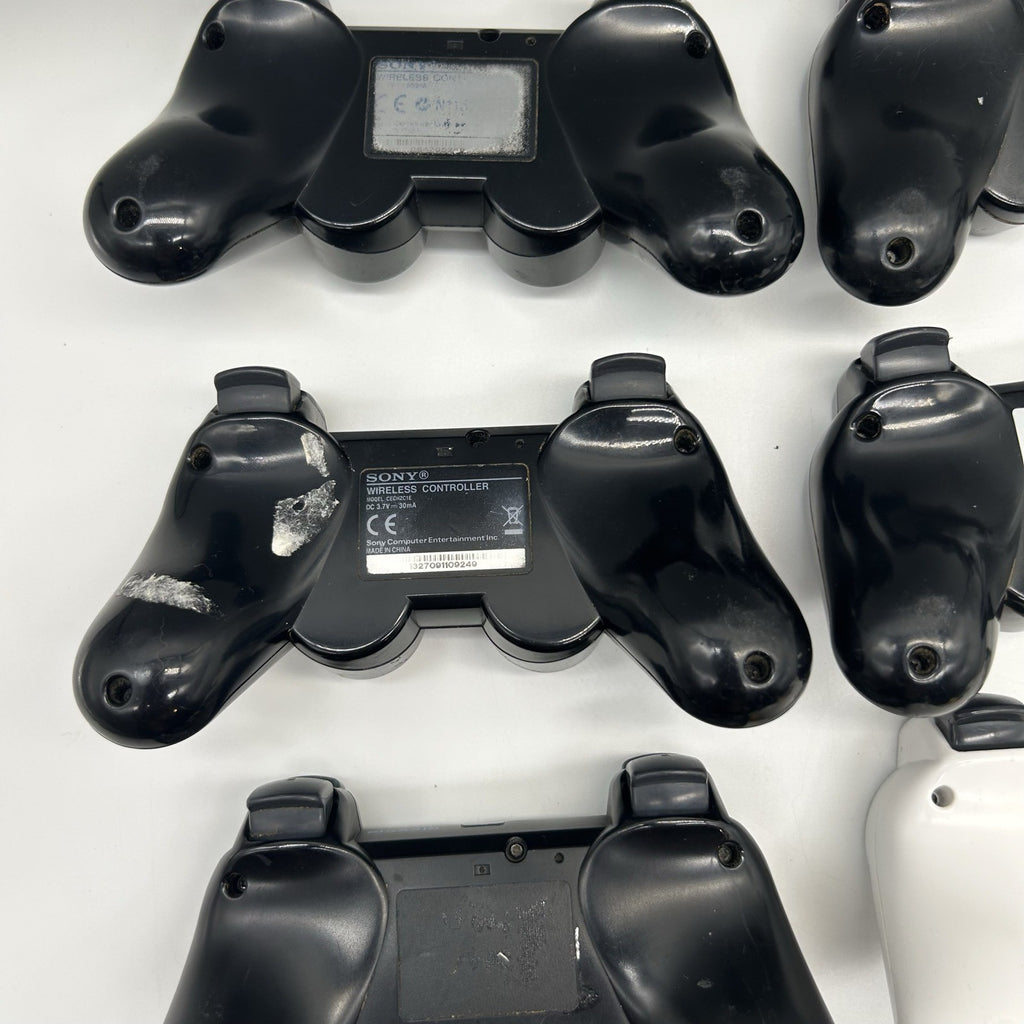 Lotto 9 Controller PS3 Sony DualShock 3 Sixaxis PER RICAMBI Non Funzionanti