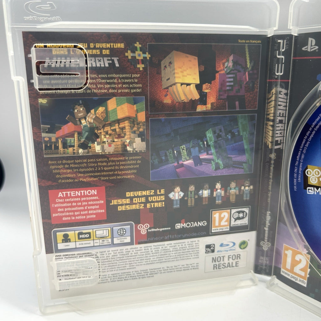 Minecraft Story Mode PS3 PlayStation 3 PAL Telltale Games Completo Testato