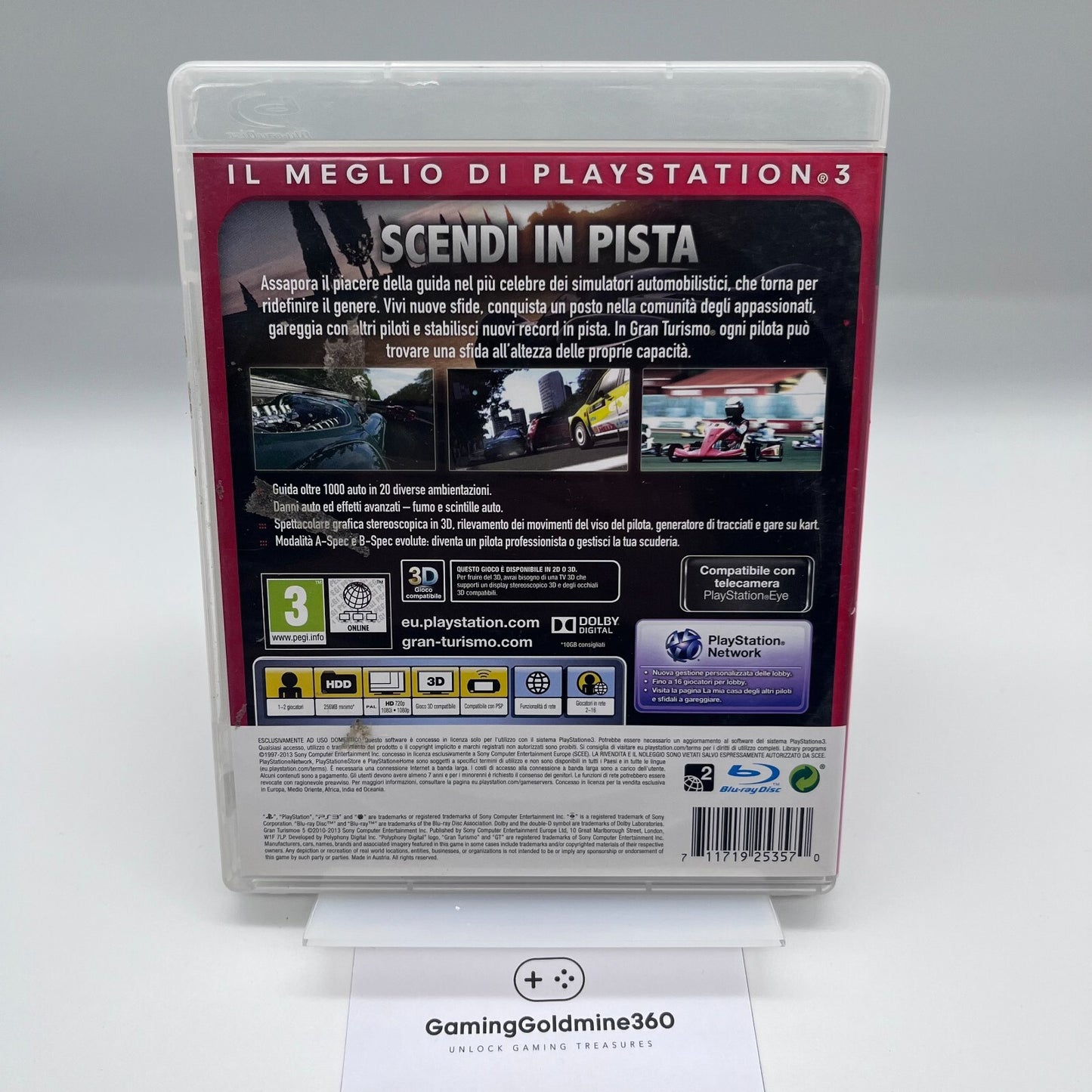 Gran Turismo 5 PS3 Essentials PAL Italiano COMPLETO GT Sony Playstation 3 