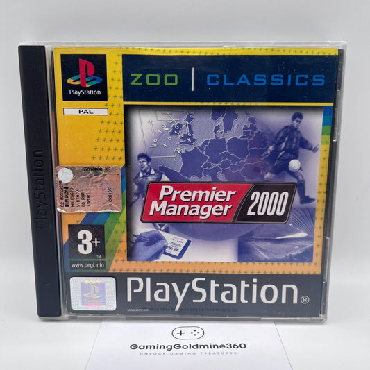 Premier Manager 2000 PS1 Italiano PAL Completo Sony PlayStation One COME NUOVO