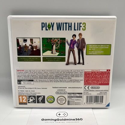 The Sims 3 Nintendo 3DS Italiano Completo con Manuale EA Gioco 2DS DS COME NUOVO