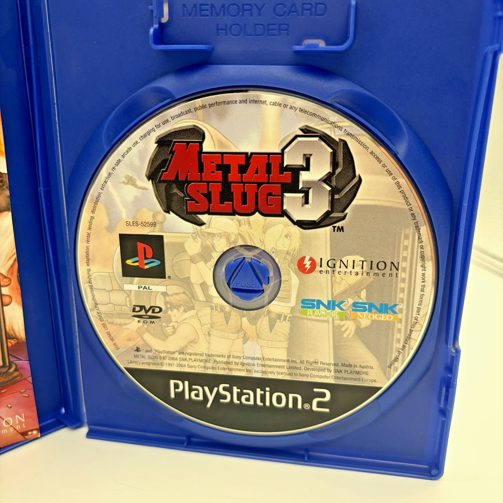 Metal Slug 3 PS2 PlayStation 2 PAL ITA Completo Manuale SNK Ignition Sparatutto