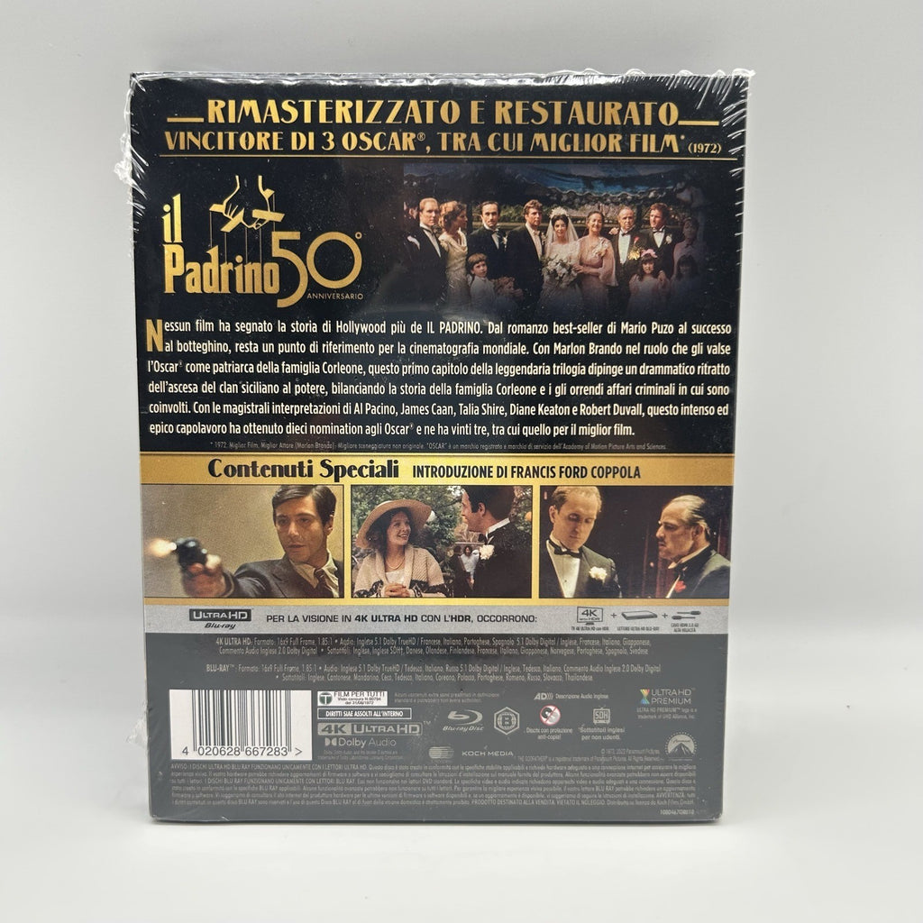 Il Padrino 4K Ultra HD + Blu-Ray 50 Anniversario Nuovo Sigillato Coppola ITA