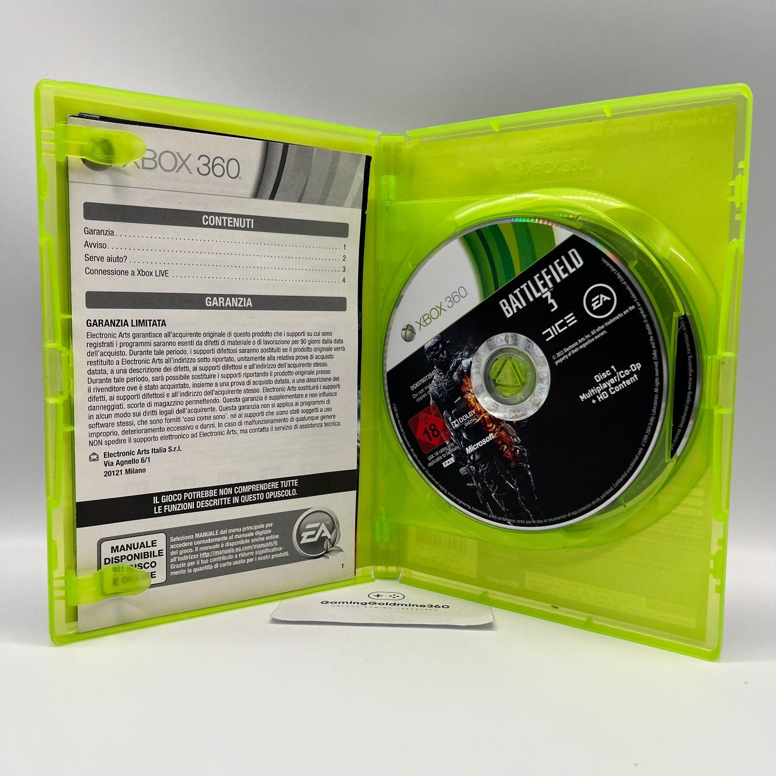 Battlefield 3 Xbox 360 Italiano Completo con Manuale PAL EA Microsoft COME NUOVO
