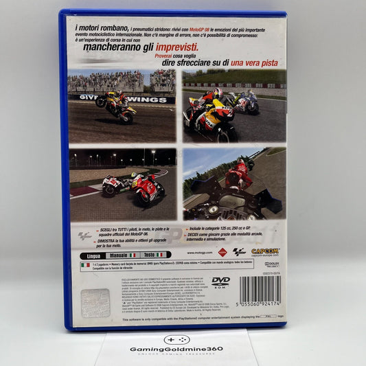 MOTOGP GP 08 PS2 Italiano Completo con Manuale PAL Capcom Sony PlayStation 2
