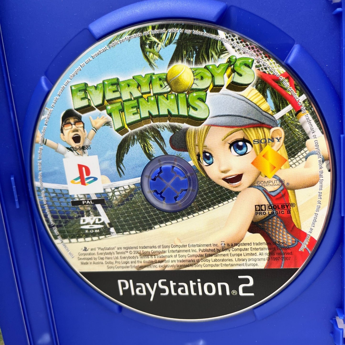 EVERYBODY'S TENNIS PS2 Italiano Completo PAL Sony Playstation 2 OTTIME CONDIZION
