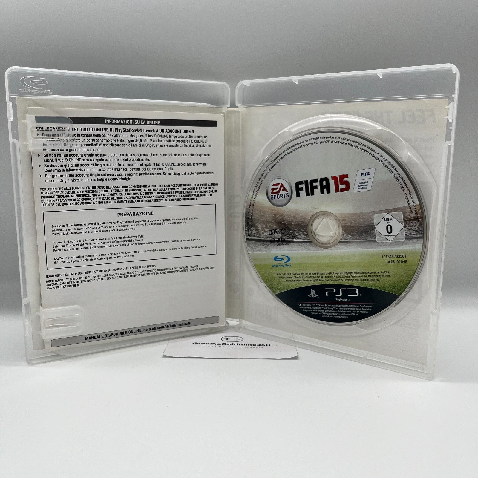 FIFA 15 PS3 Italiano Completo con Manuale EA Sports Sony PlayStation 3 Calcio