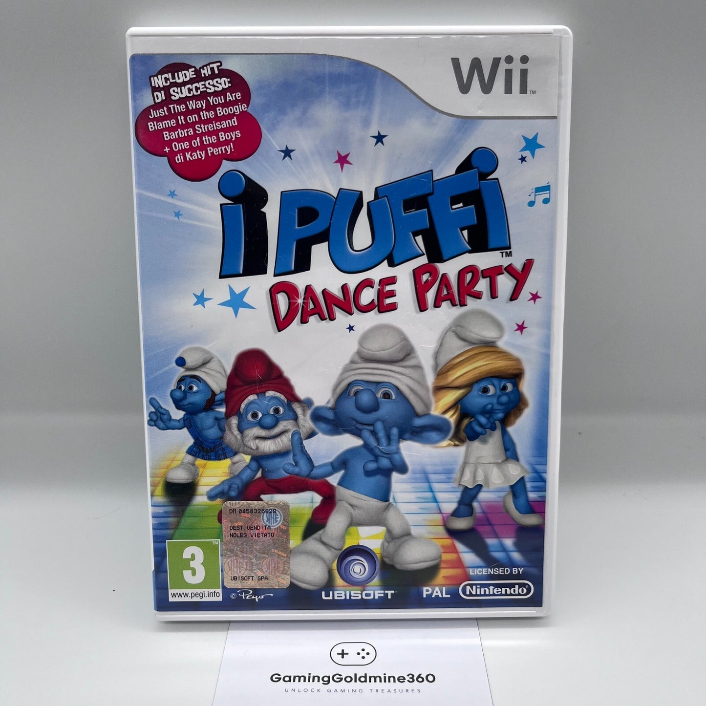 I PUFFI Dance Party Nintendo Wii Italiano PAL Completo con Manuale COME NUOVO